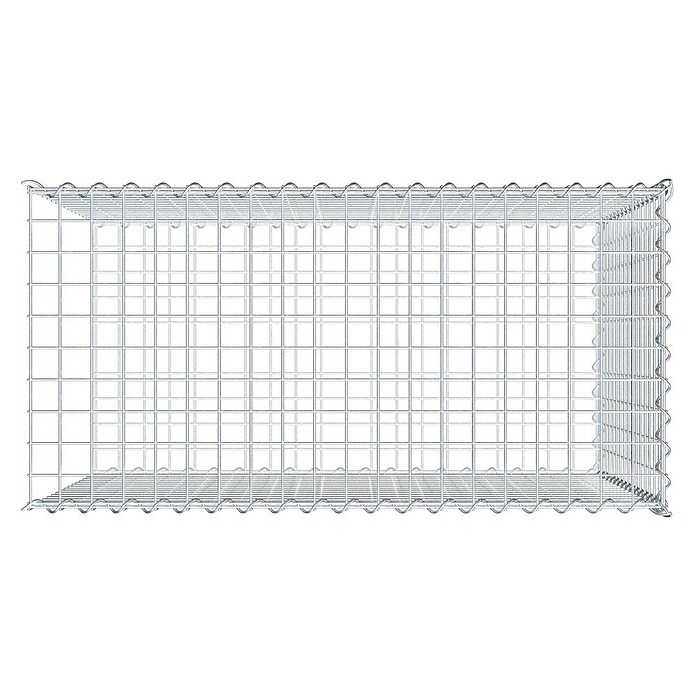 Gabiona Gabione Typ 2 (Zum Anbau in der Länge, 100 x 50 x 80 cm, Stahl, Maschenbreite: 50 mm, Maschenhöhe: 50 mm, Spirale) | BAUHAUS