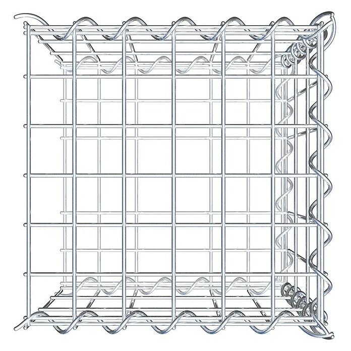 Gabiona Gabione Typ 2 (Zum Anbau in der Länge, 30 x 30 x 30 cm, Stahl, Maschenbreite: 50 mm, Maschenhöhe: 100 mm, Spirale) | BAUHAUS