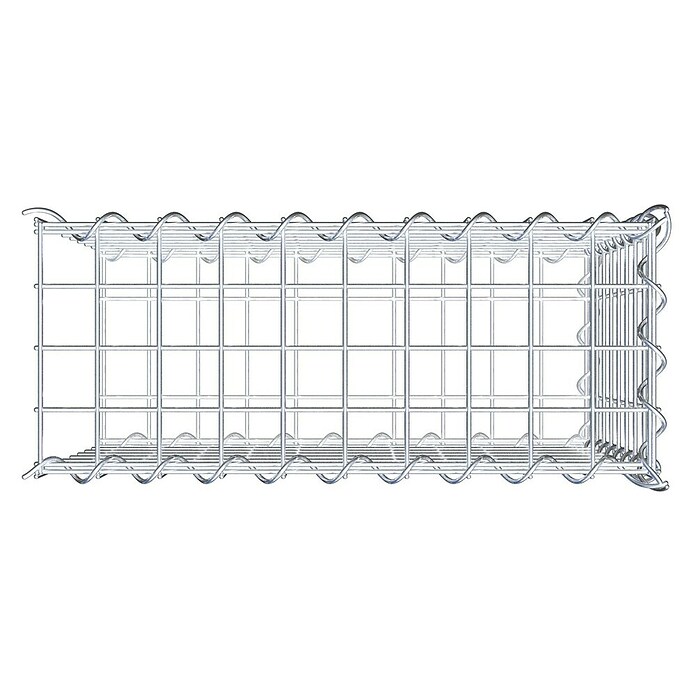 Gabiona Gabione Typ 2 (Zum Anbau in der Länge, 50 x 20 x 40 cm, Stahl, Maschenbreite: 50 mm, Maschenhöhe: 50 mm, Spirale) | BAUHAUS