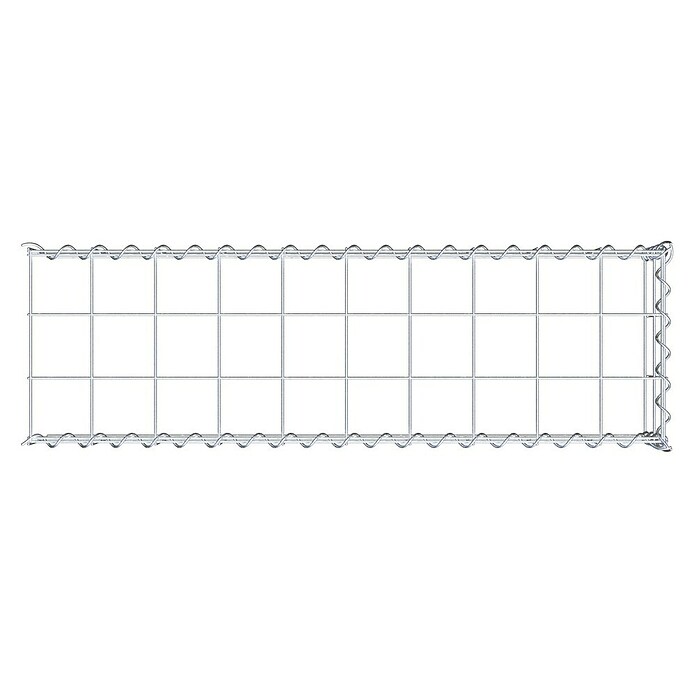 Gabiona Gabione Typ 4 (Zum Anbau in Länge & Höhe, 100 x 30 x 20 cm, Stahl, Maschenbreite: 100 mm, Maschenhöhe: 100 mm, Spirale) | BAUHAUS