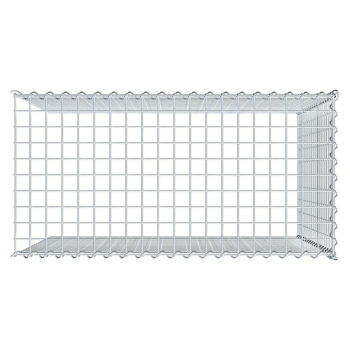 Gabiona Gabione Typ 4 (Zum Anbau in Länge & Höhe, 100 x 50 x 90 cm, Stahl, Maschenbreite: 50 mm, Maschenhöhe: 50 mm, Spirale) | BAUHAUS