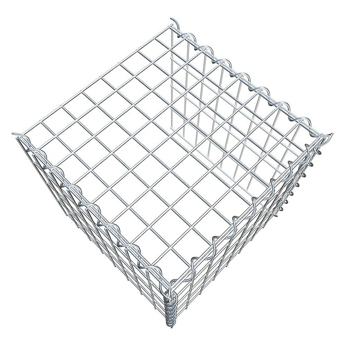 Gabiona Gabione Typ 4 (Zum Anbau in Länge & Höhe, 40 x 40 x 40 cm, Stahl, Maschenbreite: 50 mm, Maschenhöhe: 100 mm, Spirale) | BAUHAUS