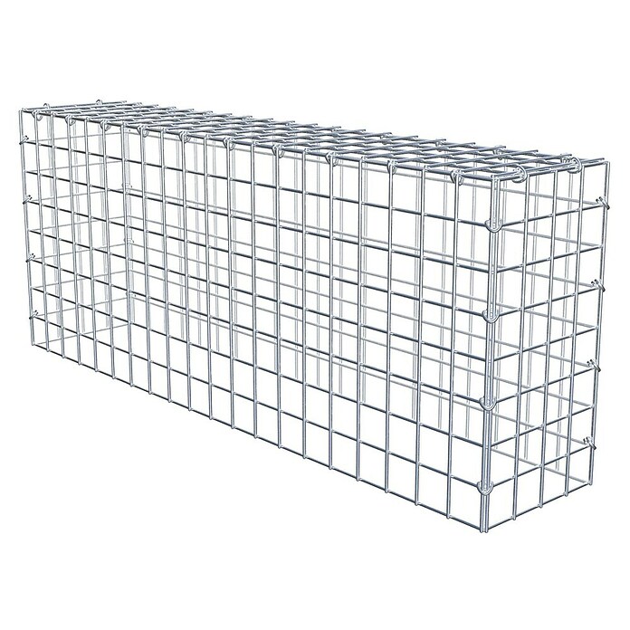 Gabiona Gabione Typ 3 (Zum Anbau in der Höhe, 100 x 20 x 40 cm, Stahl, Maschenbreite: 50 mm, Maschenhöhe: 50 mm, C-Ring) | BAUHAUS