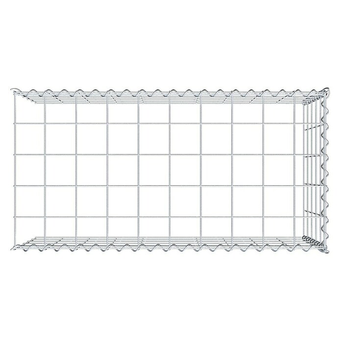 Gabiona Gabione Typ 4 (Zum Anbau in Länge & Höhe, 100 x 50 x 50 cm, Stahl, Maschenbreite: 100 mm, Maschenhöhe: 100 mm, Spirale) | BAUHAUS