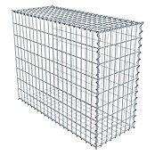 Gabiona Gabione Typ 2 (Zum Anbau in der Länge, 100 x 40 x 80 cm, Stahl, Maschenbreite: 50 mm, Maschenhöhe: 100 mm, Spirale) | BAUHAUS