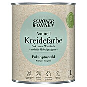 SCHÖNER WOHNEN-Farbe Naturell Wandfarbe Kreidefarbe (Eukalyptuswald - kräftiges Blaugrün, Matt, 1 l, Konservierungsmittelfrei) | BAUHAUS