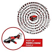 Einhell Professional Power X-Change 18V Amoladora angular de batería TP-AG 18/125 F (18 V, Sin batería, Diámetro disco: 125 mm) | BAUHAUS