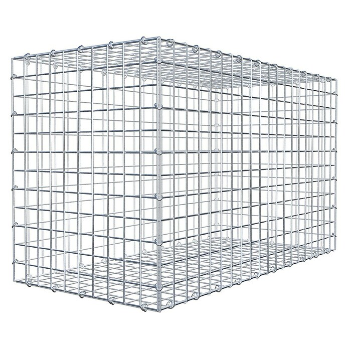 Gabiona Gabione (100 x 50 x 60 cm, Stahl, Maschenbreite: 50 mm, Maschenhöhe: 50 mm, C-Ring) | BAUHAUS