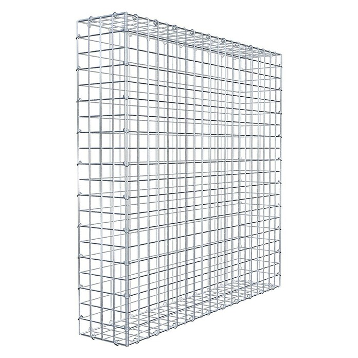 Gabiona Gabione (100 x 20 x 100 cm, Stahl, Maschenbreite: 50 mm, Maschenhöhe: 50 mm) | BAUHAUS