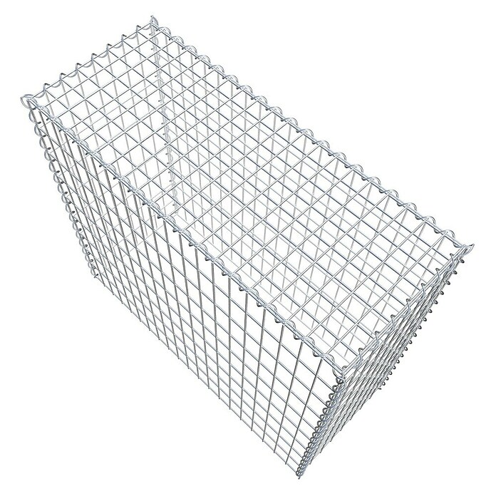 Gabiona Gabione Typ 3 (Zum Anbau in der Höhe, 100 x 40 x 90 cm, Stahl, Maschenbreite: 50 mm, Maschenhöhe: 100 mm, Spirale) | BAUHAUS