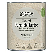 SCHÖNER WOHNEN-Farbe Naturell Wandfarbe Kreidefarbe (Wolkenspiel - kühles Grau, Matt, 1 l, Konservierungsmittelfrei) | BAUHAUS
