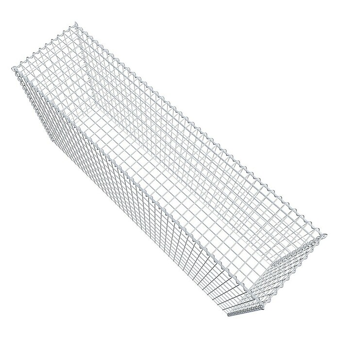 Gabiona Gabione Typ 3 (Zum Anbau in der Höhe, 200 x 50 x 100 cm, Stahl, Maschenbreite: 50 mm, Maschenhöhe: 100 mm, Spirale) | BAUHAUS
