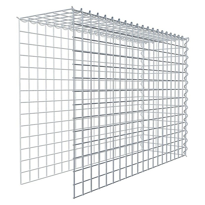 Gabiona Gabione Typ 4 (Zum Anbau in Länge & Höhe, 100 x 30 x 70 cm, Stahl, Maschenbreite: 50 mm, Maschenhöhe: 50 mm, Spirale) | BAUHAUS