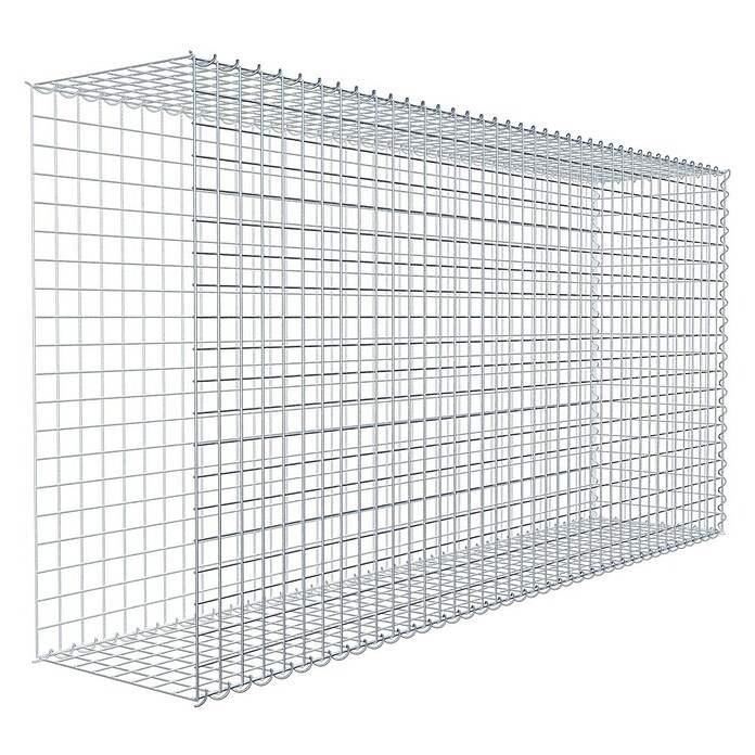 Gabiona Gabione Typ 2 (Zum Anbau in der Länge, 200 x 40 x 100 cm, Stahl, Maschenbreite: 50 mm, Maschenhöhe: 50 mm, Spirale) | BAUHAUS