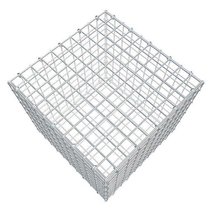 Gabiona Gabione (50 x 50 x 50 cm, Stahl, Maschenbreite: 50 mm, Maschenhöhe: 50 mm, C-Ring) | BAUHAUS