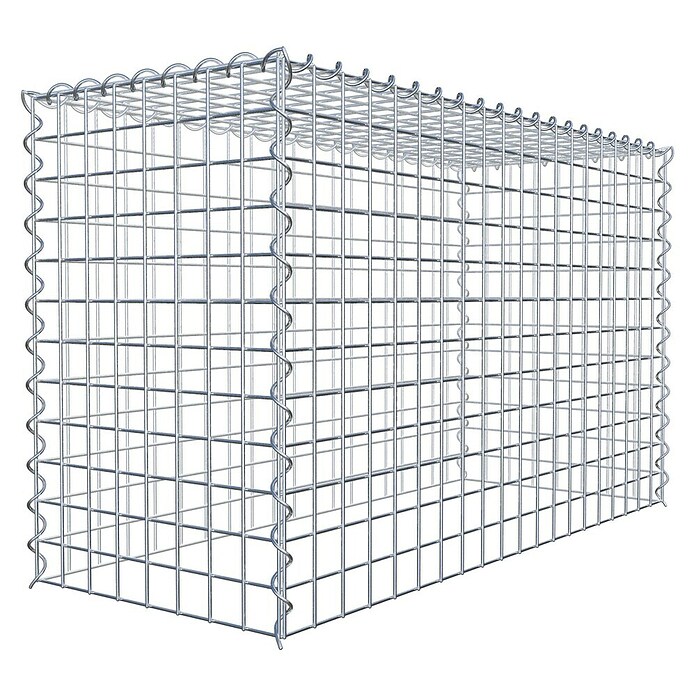 Gabiona Gabione Typ 3 (Zum Anbau in der Höhe, 100 x 40 x 60 cm, Stahl, Maschenbreite: 50 mm, Maschenhöhe: 50 mm, Spirale) | BAUHAUS