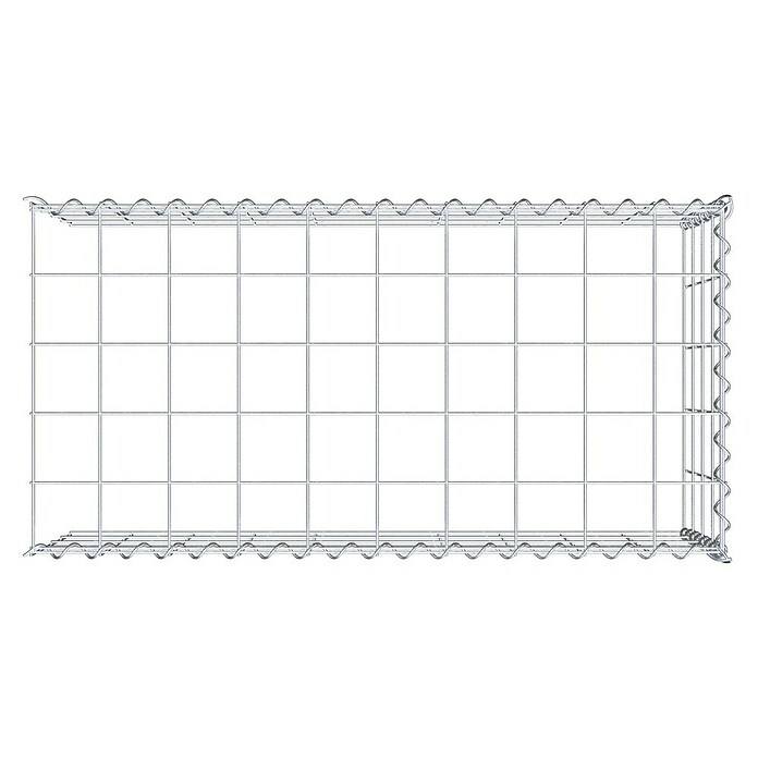 Gabiona Gabione Typ 4 (Zum Anbau in Länge & Höhe, 100 x 50 x 40 cm, Stahl, Maschenbreite: 100 mm, Maschenhöhe: 100 mm, Spirale) | BAUHAUS