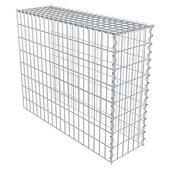 Gabiona Gabione Typ 4 (Zum Anbau in Länge & Höhe, 100 x 30 x 80 cm, Stahl, Maschenbreite: 50 mm, Maschenhöhe: 100 mm, Spirale) | BAUHAUS
