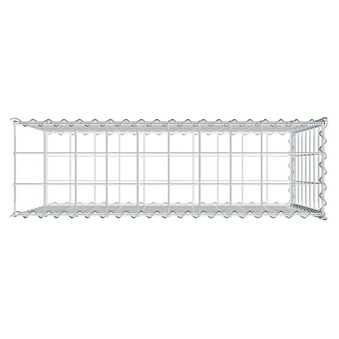 Gabiona Gabione Typ 2 (Zum Anbau in der Länge, 100 x 30 x 80 cm, Stahl, Maschenbreite: 100 mm, Maschenhöhe: 100 mm, Spirale) | BAUHAUS