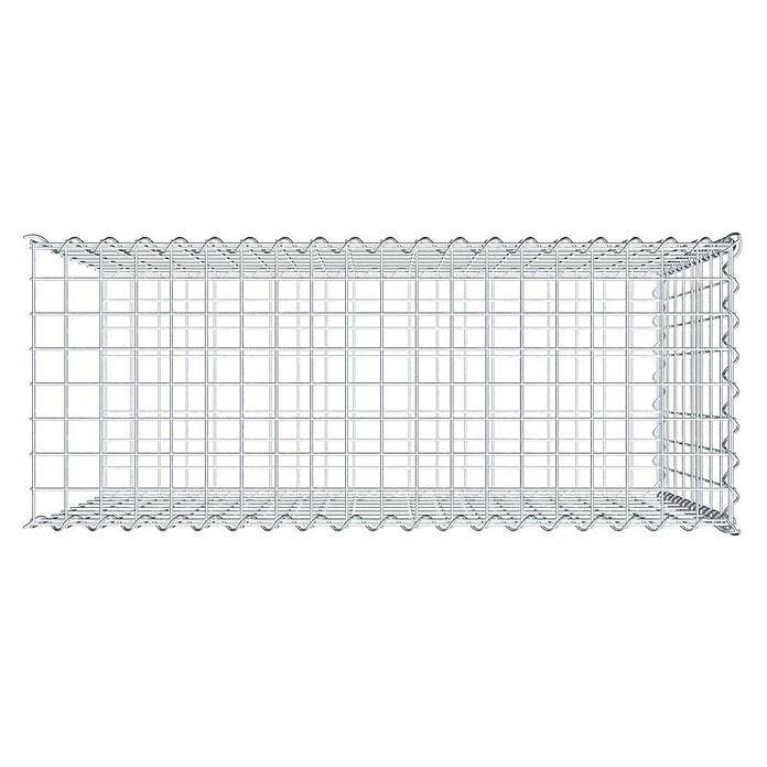 Gabiona Gabione Typ 2 (Zum Anbau in der Länge, 100 x 40 x 80 cm, Stahl, Maschenbreite: 50 mm, Maschenhöhe: 100 mm, Spirale) | BAUHAUS