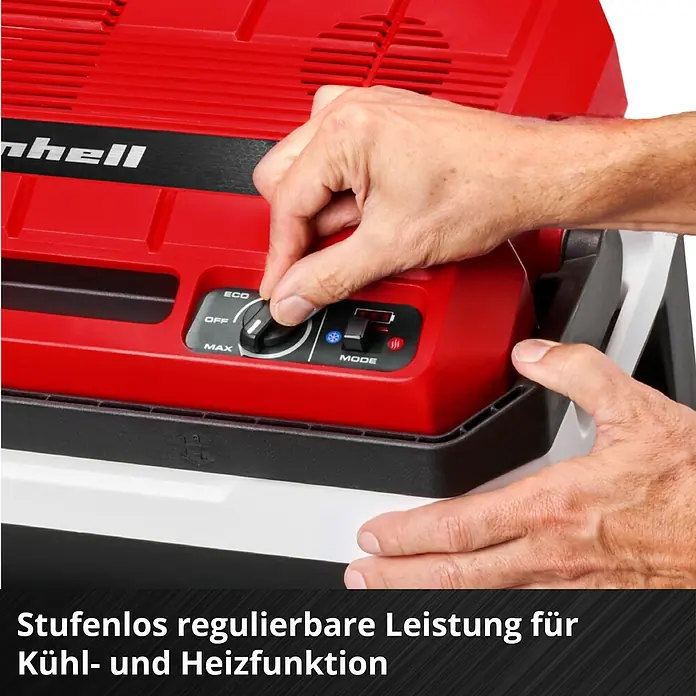 Einhell Power X-Change 18V Akku-Kühlbox TE-COL 18/27 Li-Solo - 18 V, Ohne Akku, 27 l, 20 °C - 60 °C - Stufenlose Leistungsregelung des Kühl- und Heizgeräts im Detail.