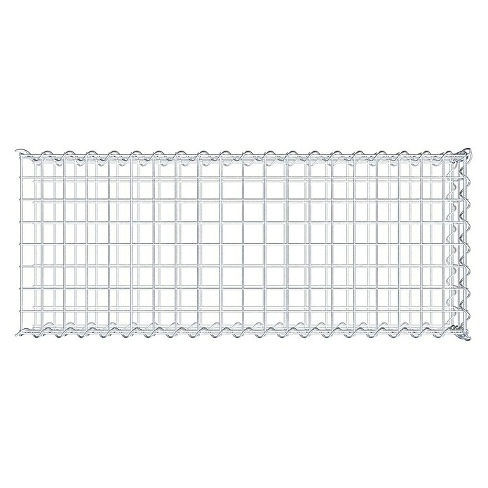 Gabiona Gabione Typ 2 (Zum Anbau in der Länge, 100 x 40 x 20 cm, Stahl, Maschenbreite: 50 mm, Maschenhöhe: 100 mm, Spirale) | BAUHAUS