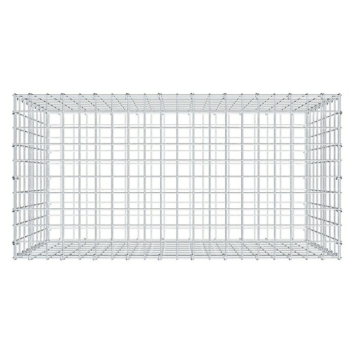Gabiona Gabione (100 x 50 x 80 cm, Stahl, Maschenbreite: 50 mm, Maschenhöhe: 100 mm) | BAUHAUS