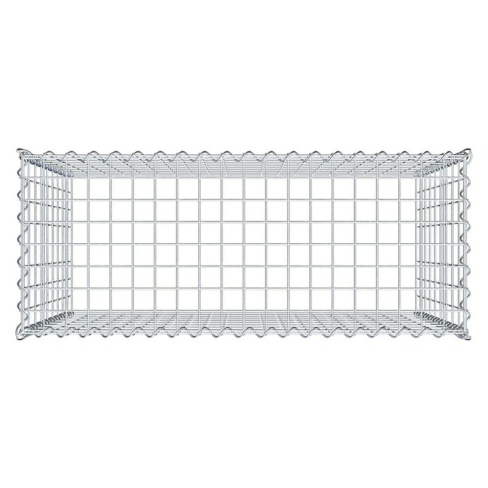 Gabiona Gabione Typ 3 (Zum Anbau in der Höhe, 100 x 40 x 90 cm, Stahl, Maschenbreite: 50 mm, Maschenhöhe: 100 mm, Spirale) | BAUHAUS