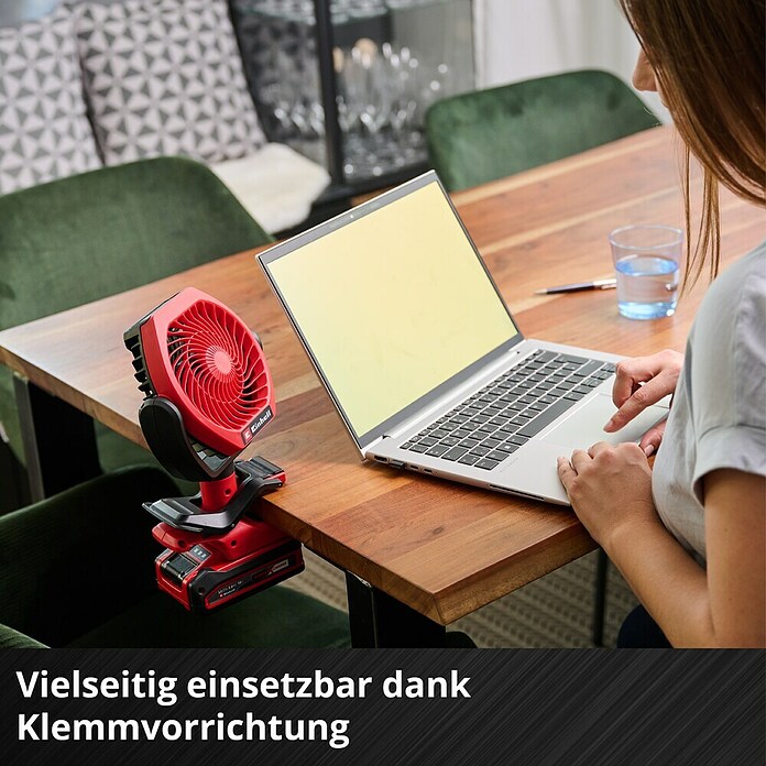 Einhell Power X-Change 18V Akku-Ventilator GC-CF 18/110 Li (Rot, 11 cm, 18 V, Ohne Akku) | BAUHAUS