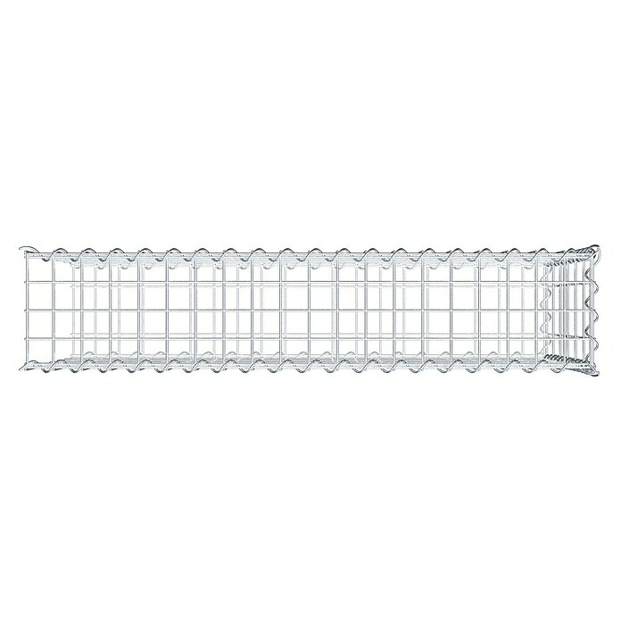 Gabiona Gabione Typ 2 (Zum Anbau in der Länge, 100 x 20 x 60 cm, Stahl, Maschenbreite: 50 mm, Maschenhöhe: 100 mm, Spirale) | BAUHAUS