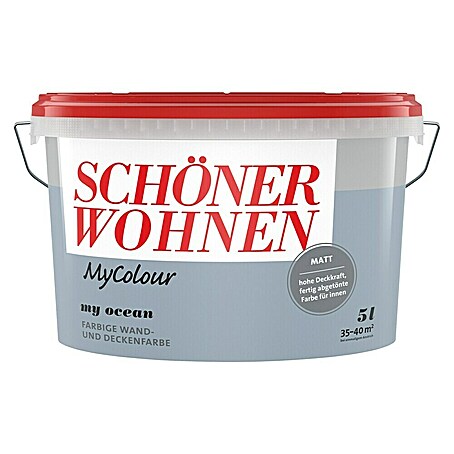 SCHÖNER WOHNEN-Farbe MyColour Wandfarbe (My Ocean, Matt, 5 l)