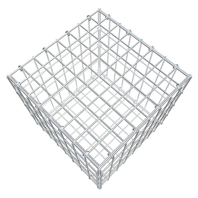 Gabiona Gabione (40 x 40 x 40 cm, Stahl, Maschenbreite: 50 mm, Maschenhöhe: 100 mm, C-Ring) | BAUHAUS