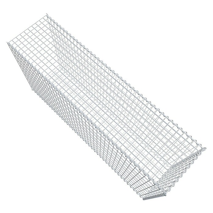 Gabiona Gabione Typ 2 (Zum Anbau in der Länge, 200 x 50 x 100 cm, Stahl, Maschenbreite: 50 mm, Maschenhöhe: 100 mm, Spirale) | BAUHAUS