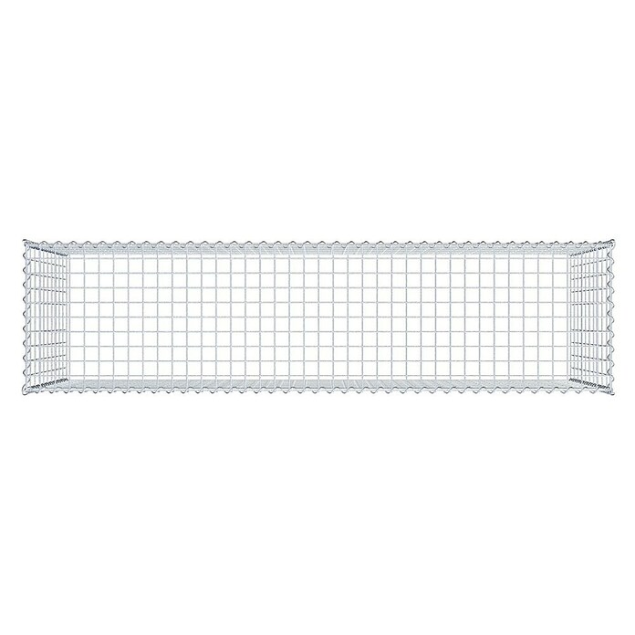 Gabiona Gabione Typ 3 (Zum Anbau in der Höhe, 200 x 50 x 100 cm, Stahl, Maschenbreite: 50 mm, Maschenhöhe: 100 mm, Spirale) | BAUHAUS