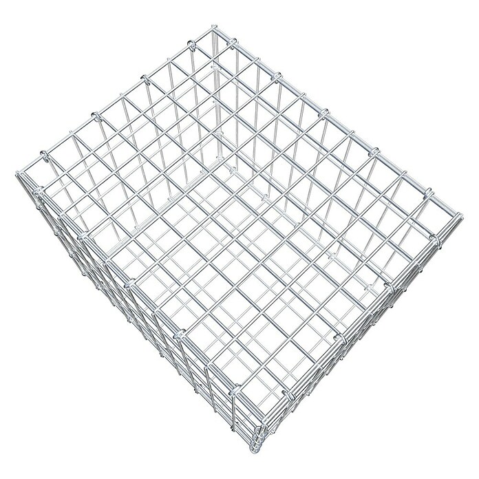 Gabiona Gabione (50 x 40 x 40 cm, Stahl, Maschenbreite: 50 mm, Maschenhöhe: 100 mm, C-Ring) | BAUHAUS