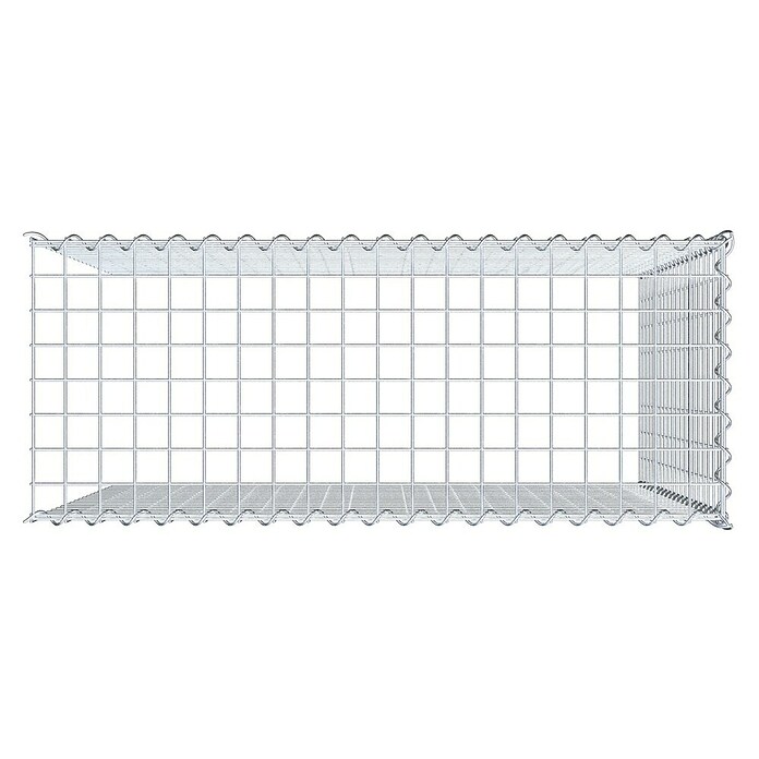 Gabiona Gabione Typ 4 (Zum Anbau in Länge & Höhe, 100 x 40 x 100 cm, Stahl, Maschenbreite: 50 mm, Maschenhöhe: 50 mm, Spirale) | BAUHAUS