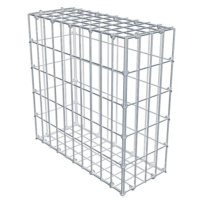 Gabiona Gabione (50 x 20 x 50 cm, Stahl, Maschenbreite: 50 mm, Maschenhöhe: 100 mm, C-Ring) | BAUHAUS