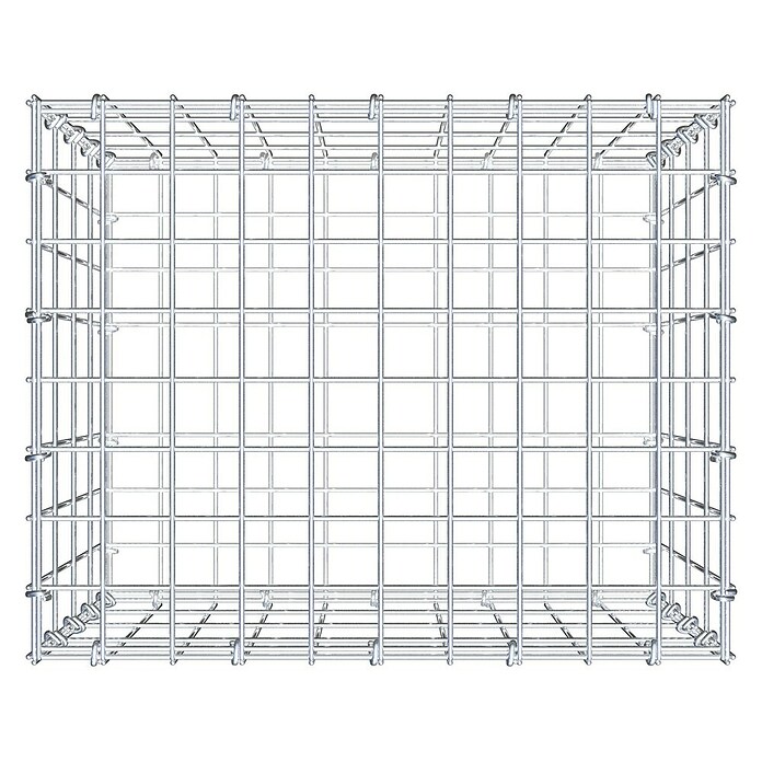 Gabiona Gabione (50 x 40 x 40 cm, Stahl, Maschenbreite: 50 mm, Maschenhöhe: 100 mm, C-Ring) | BAUHAUS