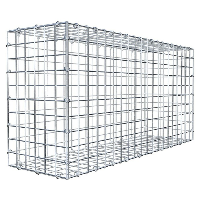 Gabiona Gabione (100 x 30 x 50 cm, Stahl, Maschenbreite: 50 mm, Maschenhöhe: 50 mm) | BAUHAUS