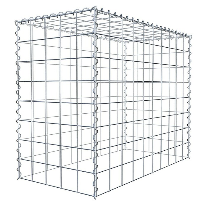 Gabiona Gabione Typ 3 (Zum Anbau in der Höhe, 100 x 50 x 80 cm, Stahl, Maschenbreite: 100 mm, Maschenhöhe: 100 mm, Spirale) | BAUHAUS