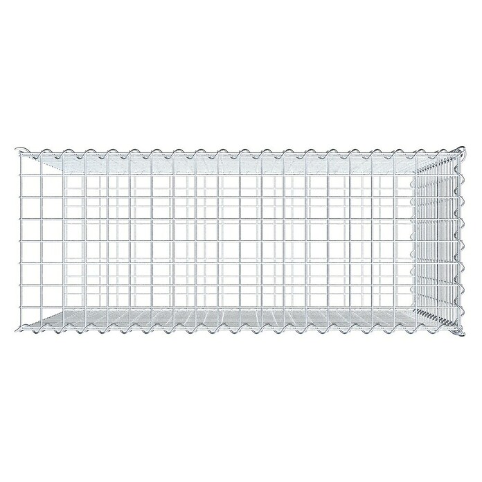 Gabiona Gabione Typ 2 (Zum Anbau in der Länge, 100 x 40 x 80 cm, Stahl, Maschenbreite: 50 mm, Maschenhöhe: 50 mm, Spirale) | BAUHAUS