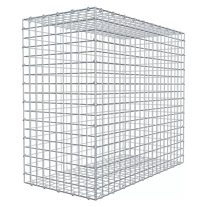 Gabiona Gabione - 100 x 50 x 90 cm, Stahl, Maschenbreite: 50 mm, Maschenhöhe: 50 mm - Rechteckiger Gabionenkorb aus verzinktem Drahtgeflecht.