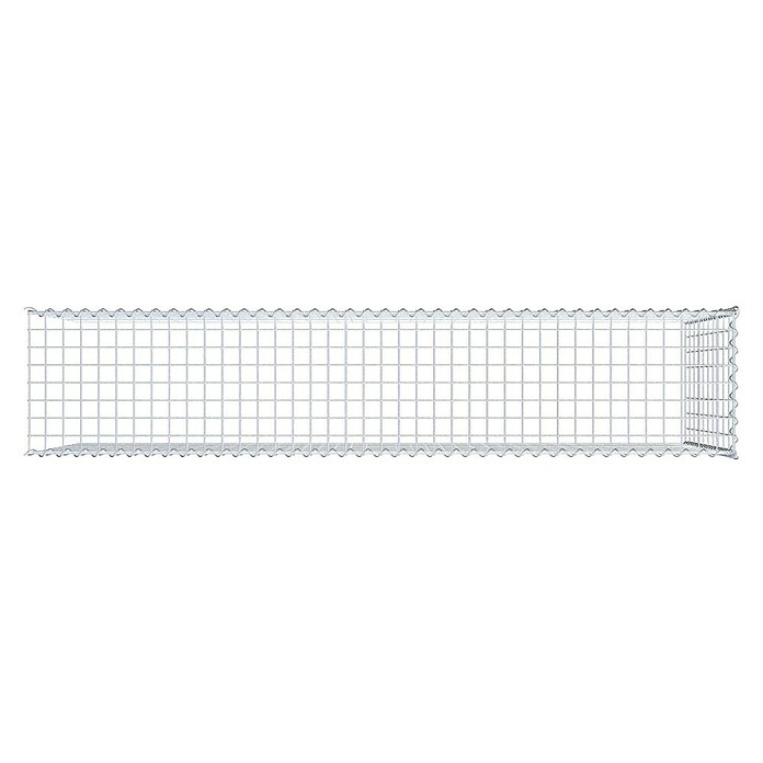 Gabiona Gabione Typ 4 (Zum Anbau in Länge & Höhe, 200 x 40 x 100 cm, Stahl, Maschenbreite: 50 mm, Maschenhöhe: 100 mm, Spirale) | BAUHAUS