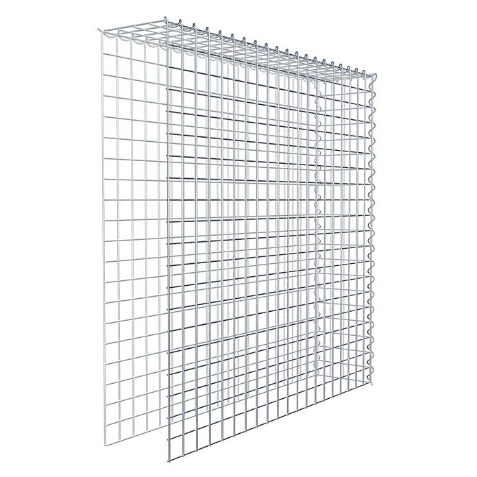Gabiona Gabione Typ 4 (Zum Anbau in Länge & Höhe, 100 x 20 x 100 cm, Stahl, Maschenbreite: 50 mm, Maschenhöhe: 50 mm, Spirale) | BAUHAUS