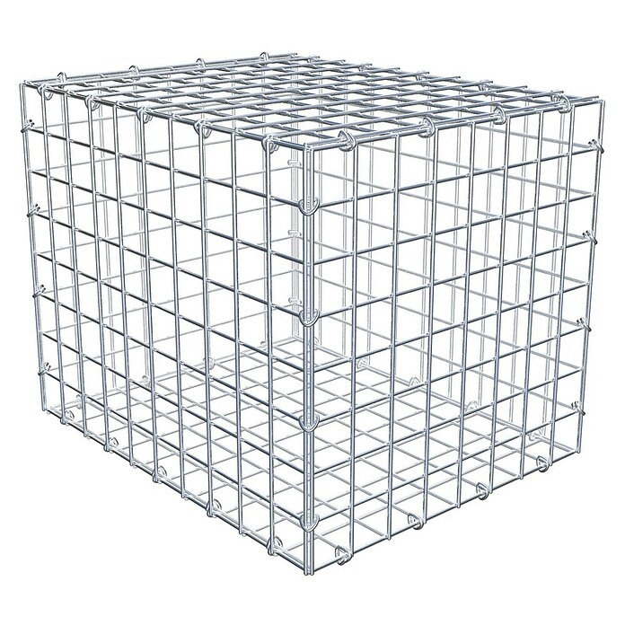 Gabiona Gabione (50 x 40 x 40 cm, Stahl, Maschenbreite: 50 mm, Maschenhöhe: 50 mm, C-Ring) | BAUHAUS