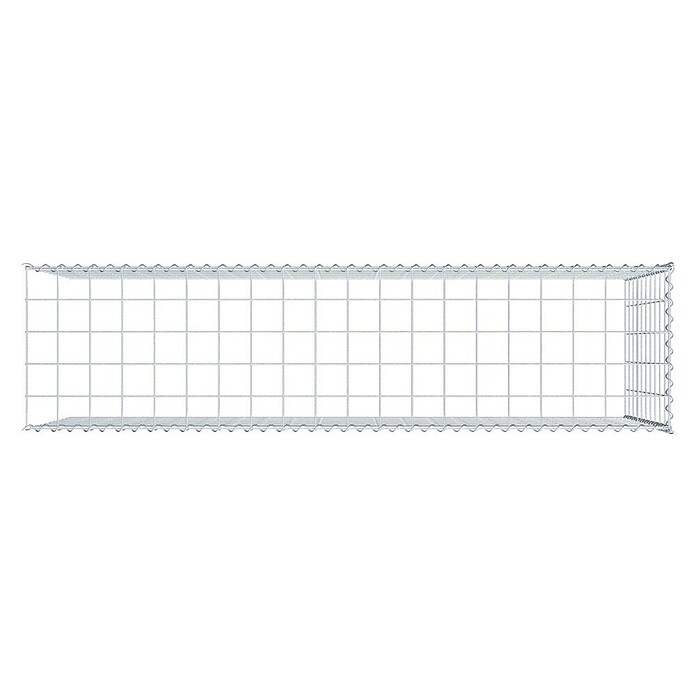 Gabiona Gabione Typ 4 (Zum Anbau in Länge & Höhe, 200 x 50 x 100 cm, Stahl, Maschenbreite: 100 mm, Maschenhöhe: 100 mm, Spirale) | BAUHAUS