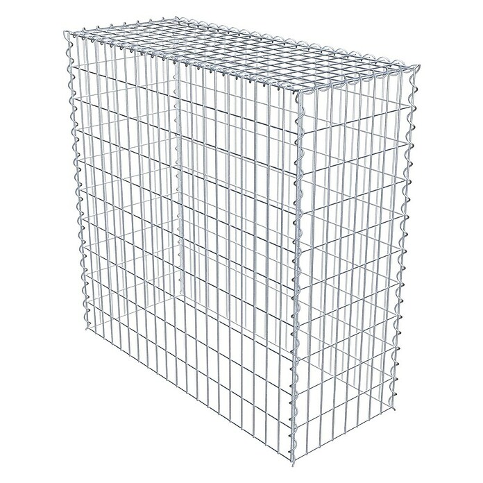 Gabiona Gabione Typ 3 (Zum Anbau in der Höhe, 100 x 40 x 100 cm, Stahl, Maschenbreite: 50 mm, Maschenhöhe: 100 mm, Spirale) | BAUHAUS