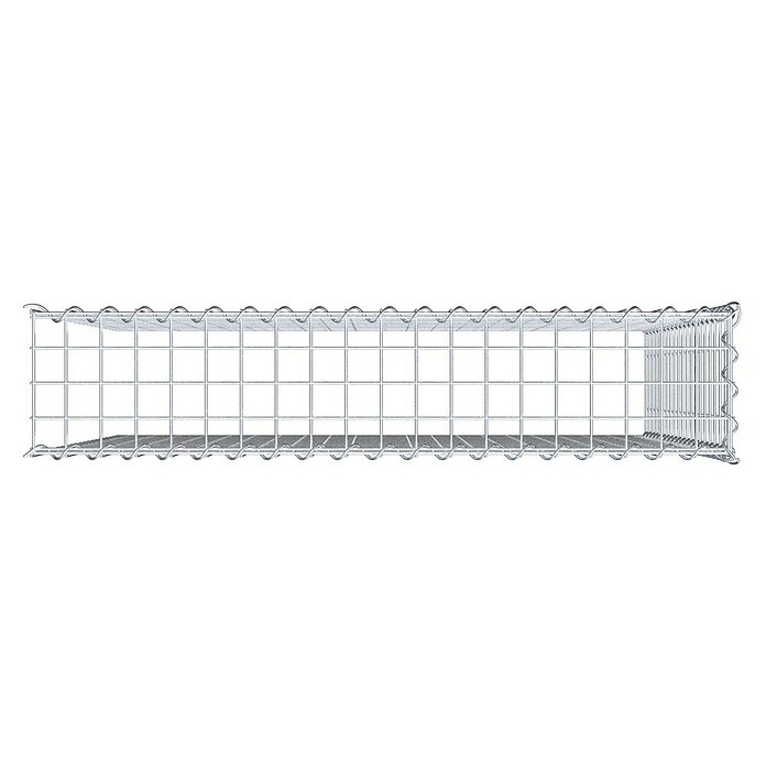 Gabiona Gabione Typ 4 (Zum Anbau in Länge & Höhe, 100 x 20 x 100 cm, Stahl, Maschenbreite: 50 mm, Maschenhöhe: 50 mm, Spirale) | BAUHAUS