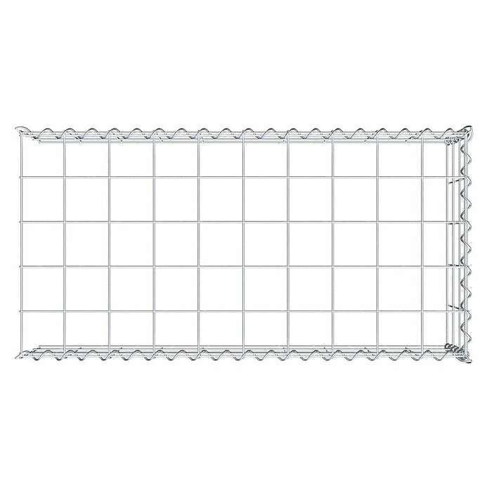 Gabiona Gabione Typ 4 (Zum Anbau in Länge & Höhe, 100 x 50 x 30 cm, Stahl, Maschenbreite: 100 mm, Maschenhöhe: 100 mm, Spirale) | BAUHAUS