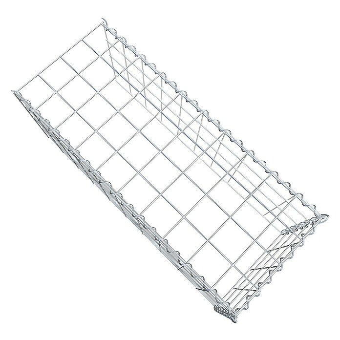 Gabiona Gabione Typ 4 (Zum Anbau in Länge & Höhe, 100 x 40 x 40 cm, Stahl, Maschenbreite: 100 mm, Maschenhöhe: 100 mm, Spirale) | BAUHAUS